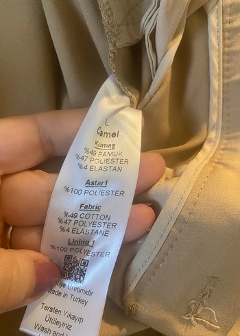 Adl camel Kadın kargo Pantolon - Görsel 6