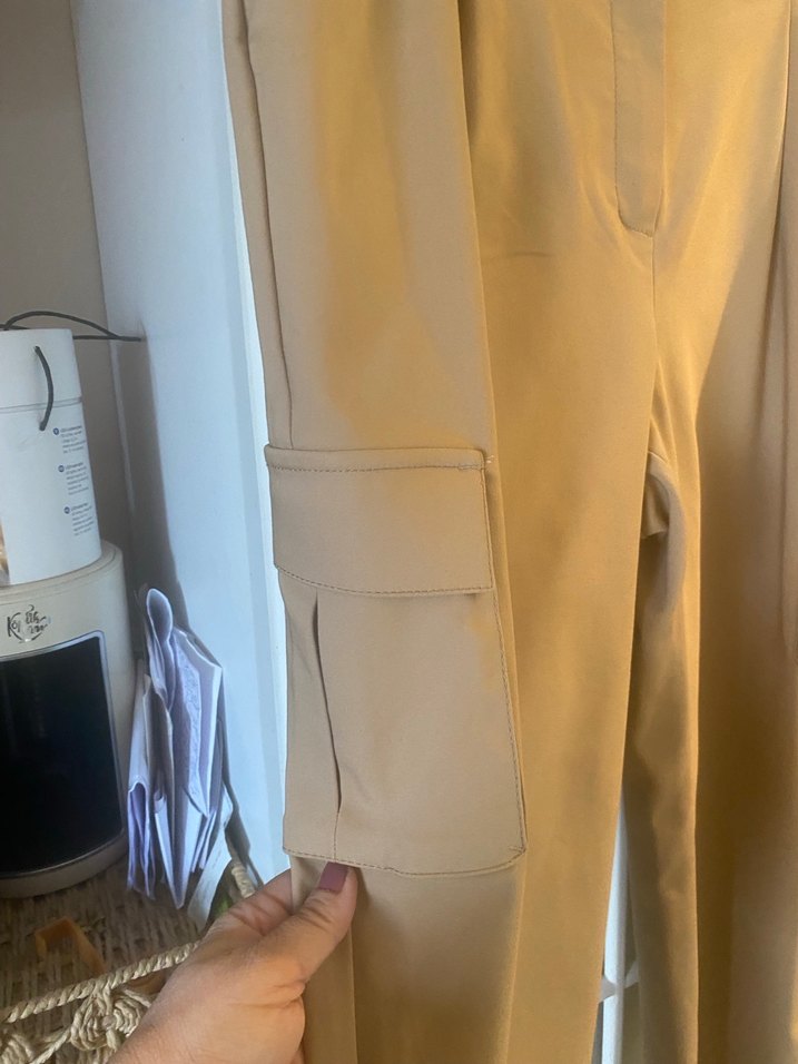 Adl camel Kadın kargo Pantolon - Görsel 4