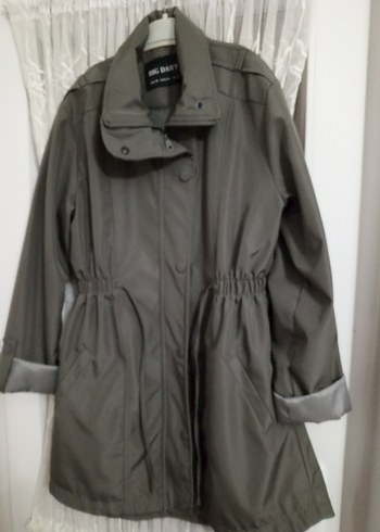 Gri Bel Detaylı mont - Görsel 2