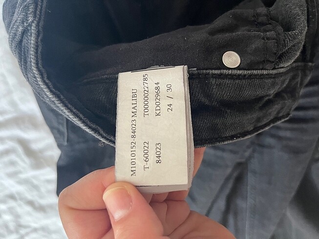 xs Beden gri Renk Malibu Mavi yepyeni jean