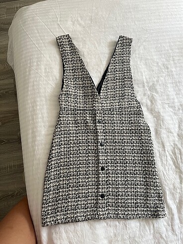 xs Beden Mini ekoseli elbise
