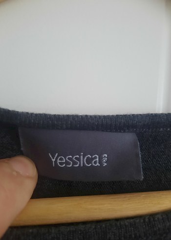 Gri Kadın Uzun Kollu Salaş Kazak - Görsel 2