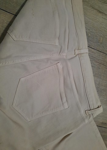 Bej Normal Kesim Kadın Denim Pantolon - Görsel 3