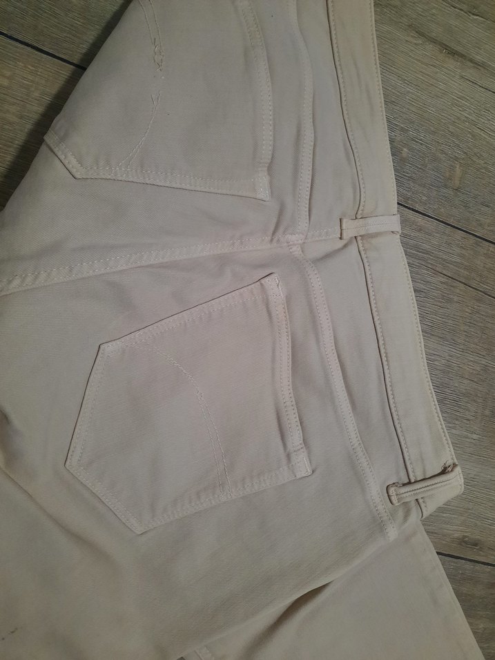 Bej Normal Kesim Kadın Denim Pantolon - Görsel 3