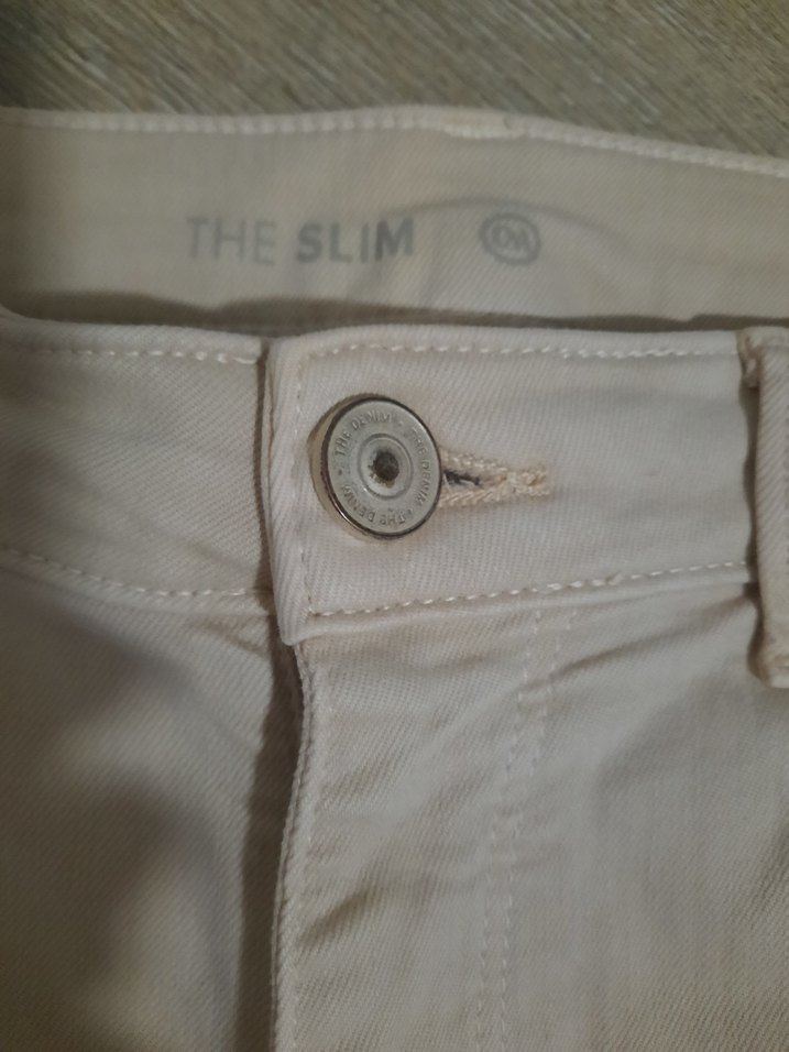 Bej Normal Kesim Kadın Denim Pantolon - Görsel 2