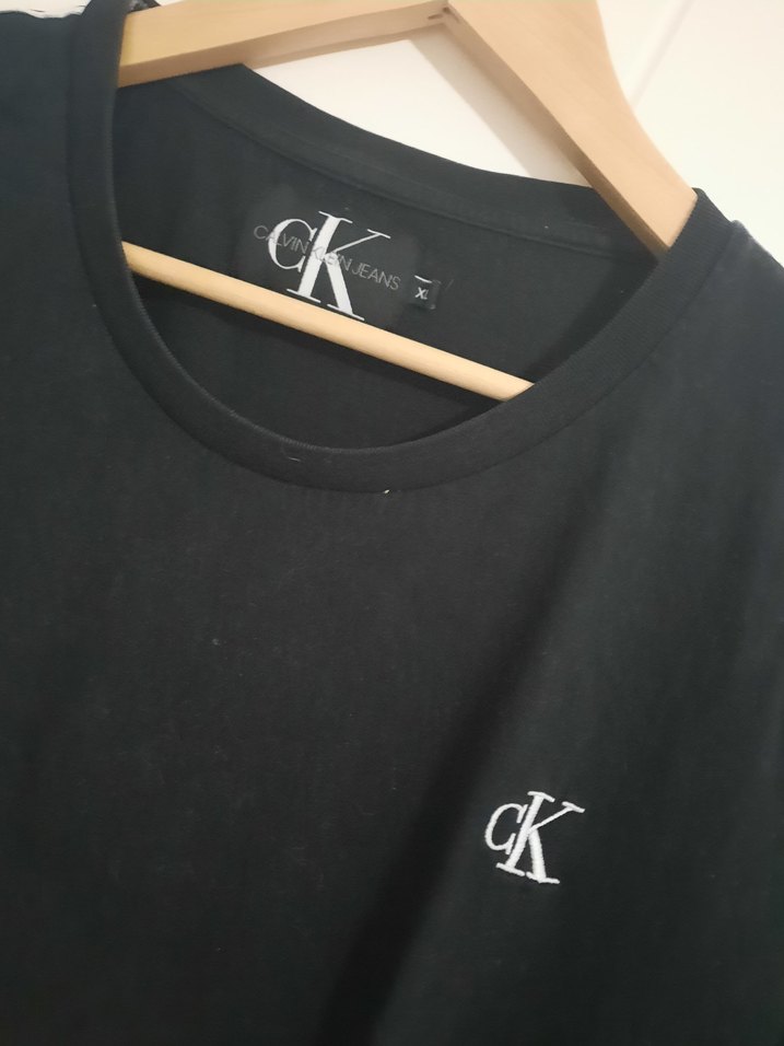 Siyah Calvin Klein Baskılı Erkek Tişört - Görsel 2