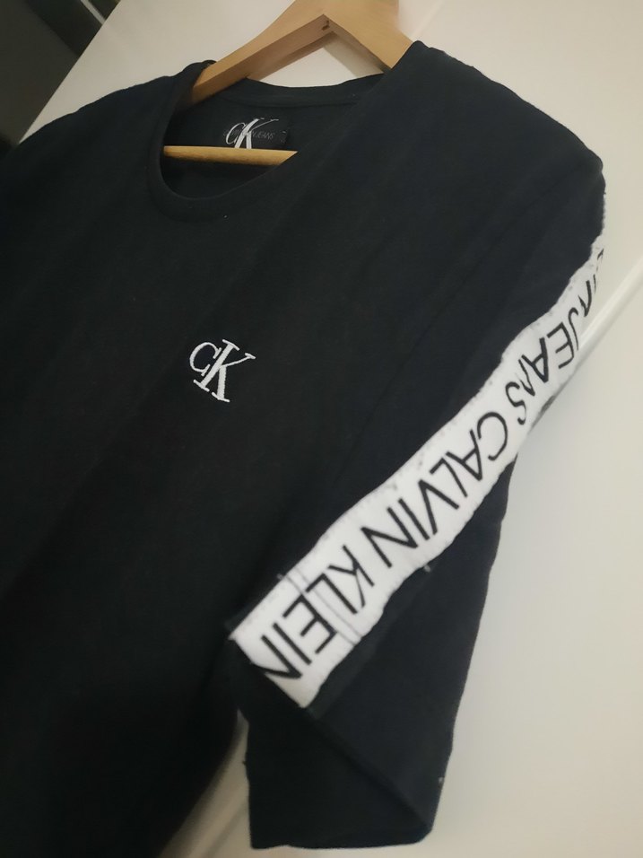 Siyah Calvin Klein Baskılı Erkek Tişört - Görsel 3