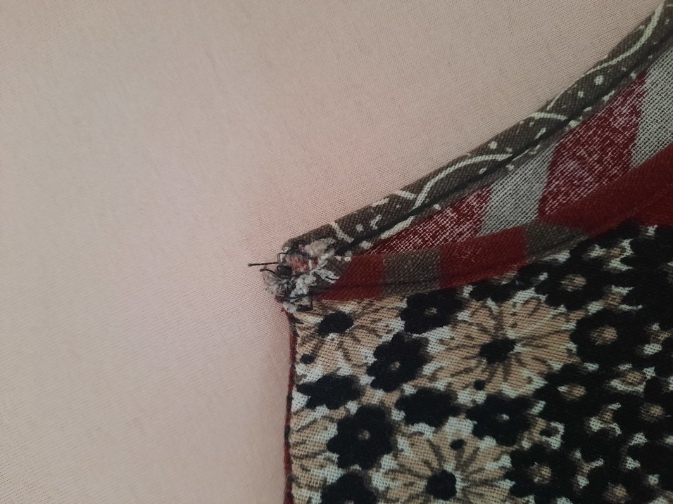 Bordo Desenli Bohem Uzun Elbise - Görsel 5