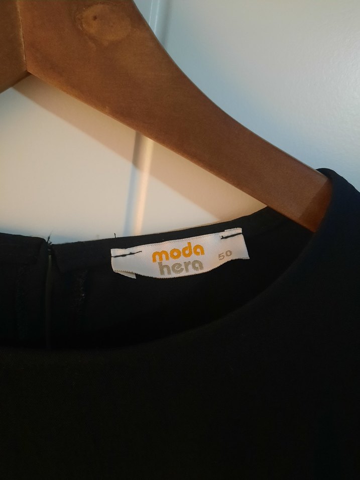 Siyah Uzun Kollu Midi Kadın Tunik - Görsel 2