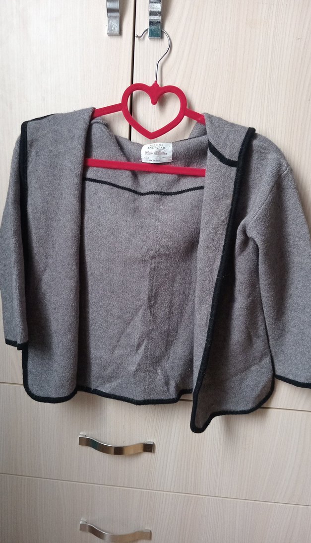 Kız çocuk hırkası Angola pamuklu - Görsel 2