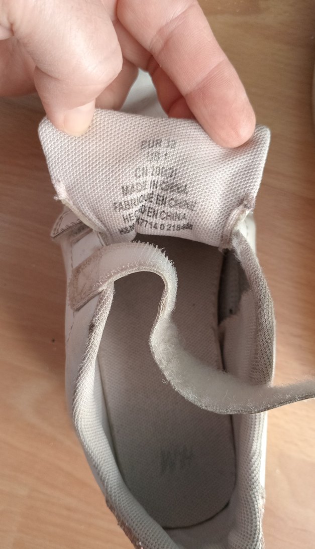 Kız Çocuk Beyaz Cırt Cırtlı Nakışlı Spor Ayakkabı - Görsel 5