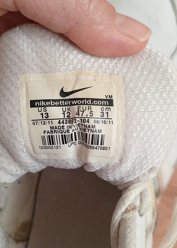 Nike Beyaz Bağcıklı Erkek Spor Ayakkabı - Görsel 6