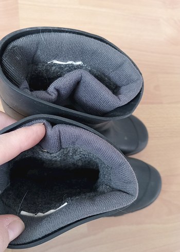 Siyah Lastik Erkek ve kız Çizme - Görsel 3