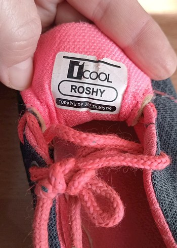 Gri-Pembe Bağcıklı Çocuk Spor Ayakkabı - Görsel 7