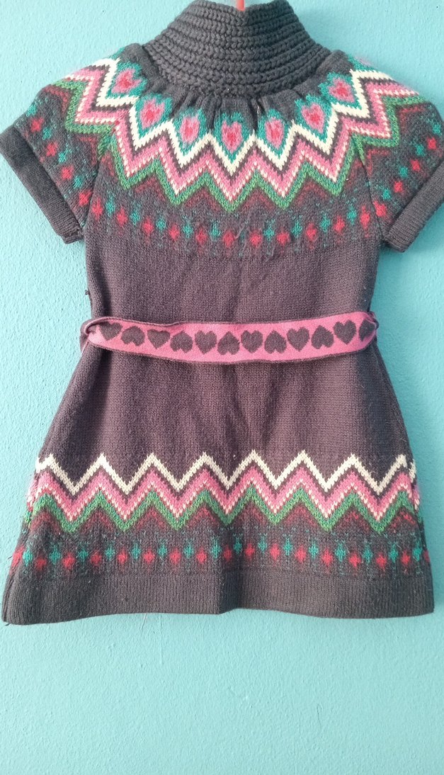 Triko kız çocuk elbise - Görsel 4