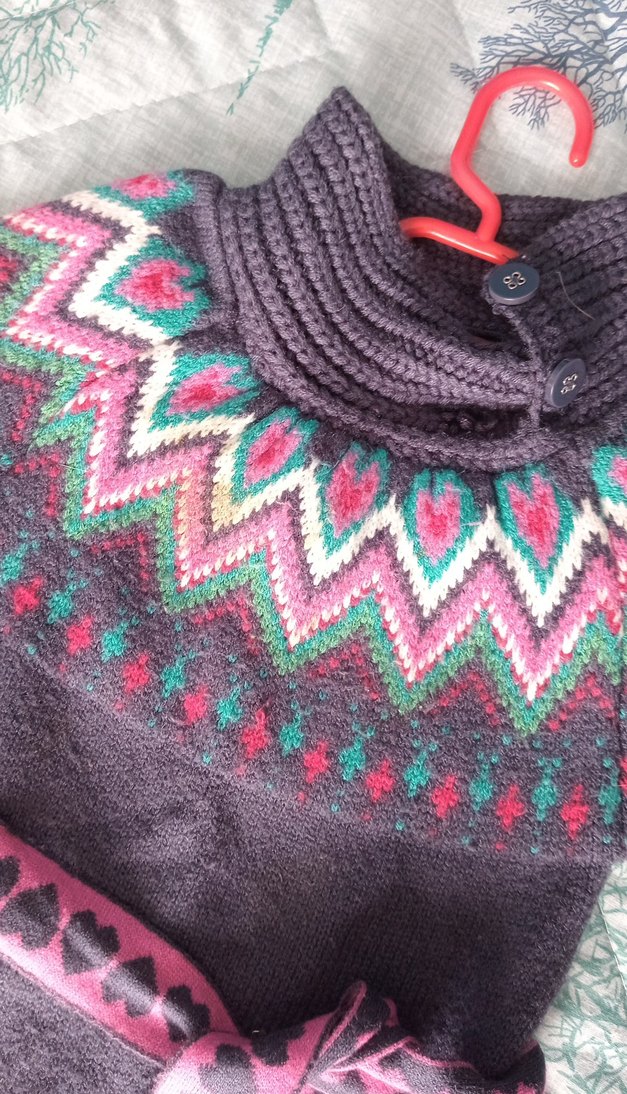 Triko kız çocuk elbise - Görsel 3