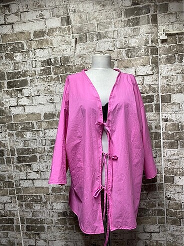 44 Beden pembe Renk Pembe Kimono