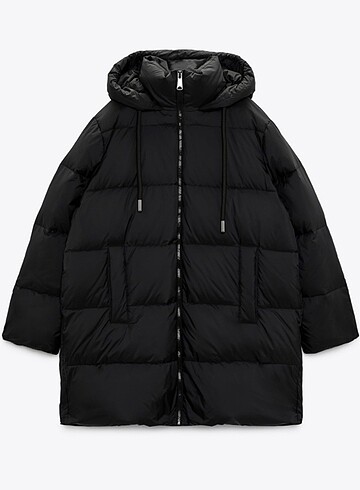 ZARA Su ve rüzgar korumalı kuş tüyü Şişme mont