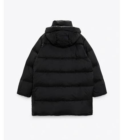 ZARA Su ve rüzgar korumalı kuş tüyü Şişme mont - Görsel 7