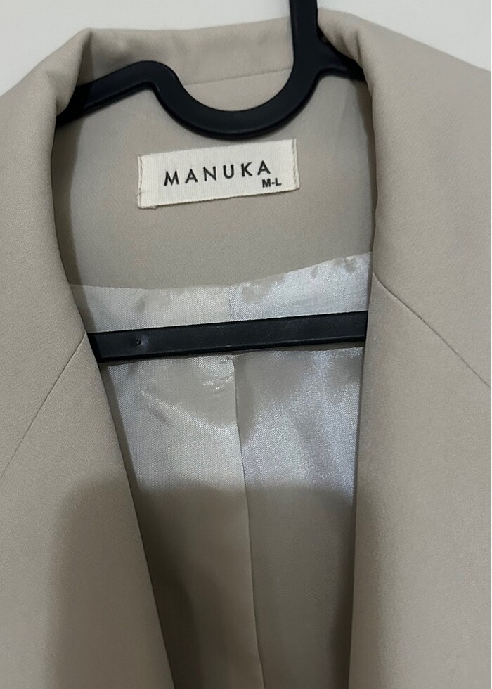 Manuka kruvaze yelek bej - Görsel 3