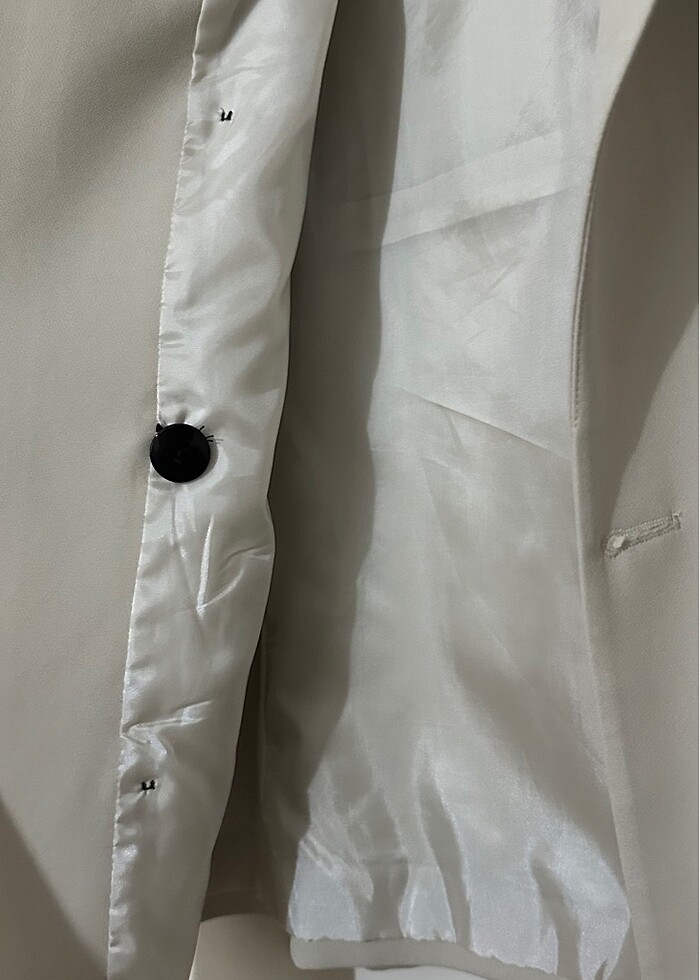 Manuka kruvaze yelek bej - Görsel 4