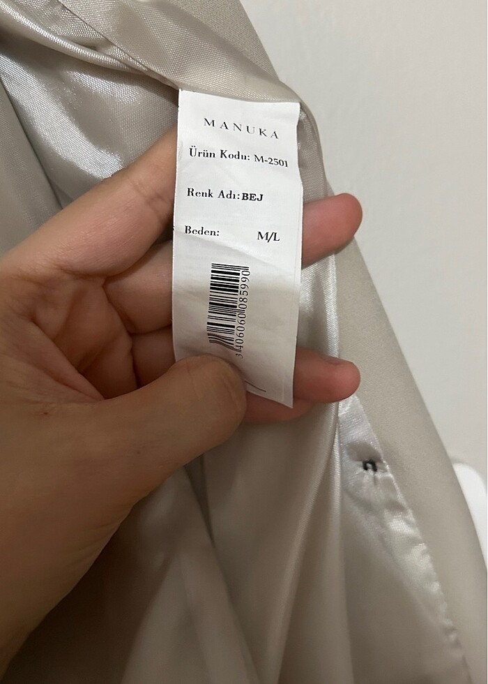 Manuka kruvaze yelek bej - Görsel 5