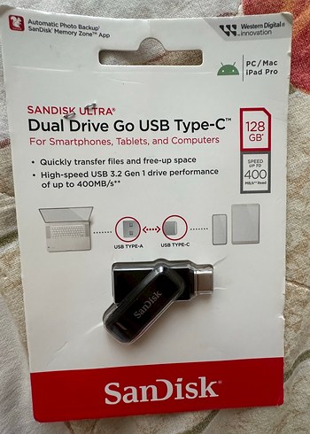 SanDisk Ultra Dual Drive Go USB Type-C 128GB