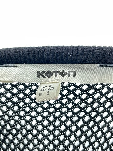 s Beden siyah Renk Koton Bluz %70 İndirimli.