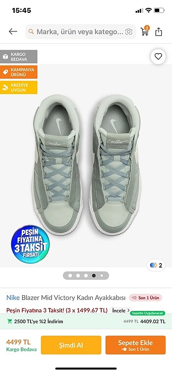 38 Beden beyaz Renk Nike Blazer