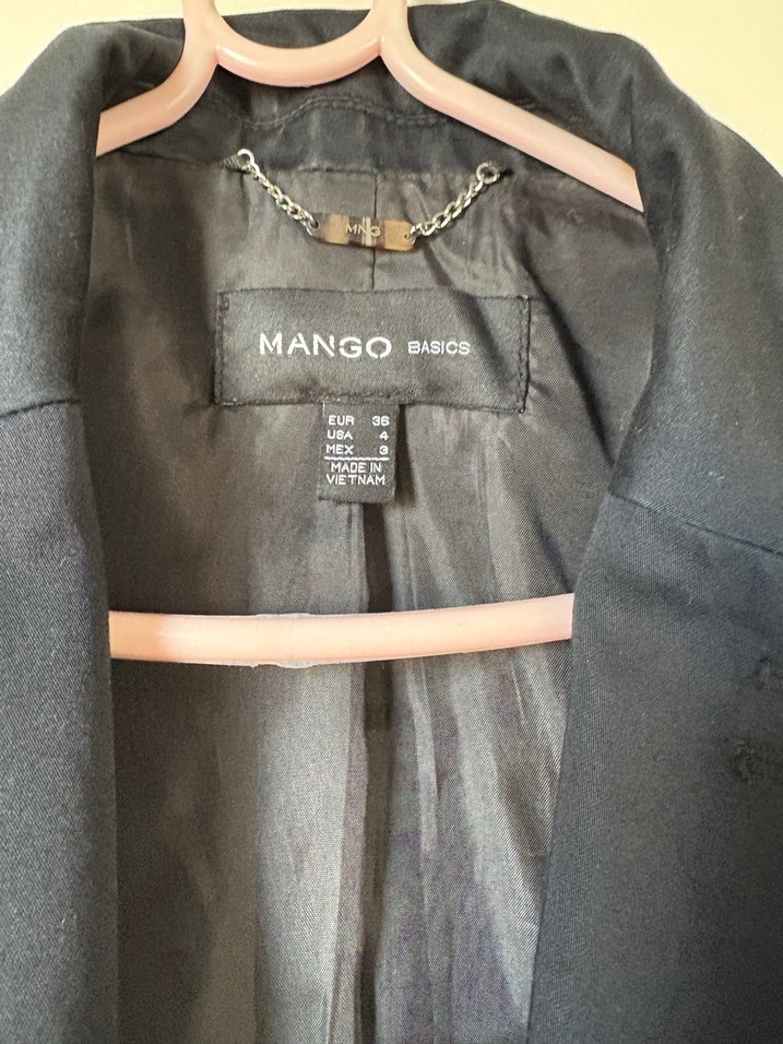 Siyah Düğmeli Kadın Blazer Ceket - Görsel 3