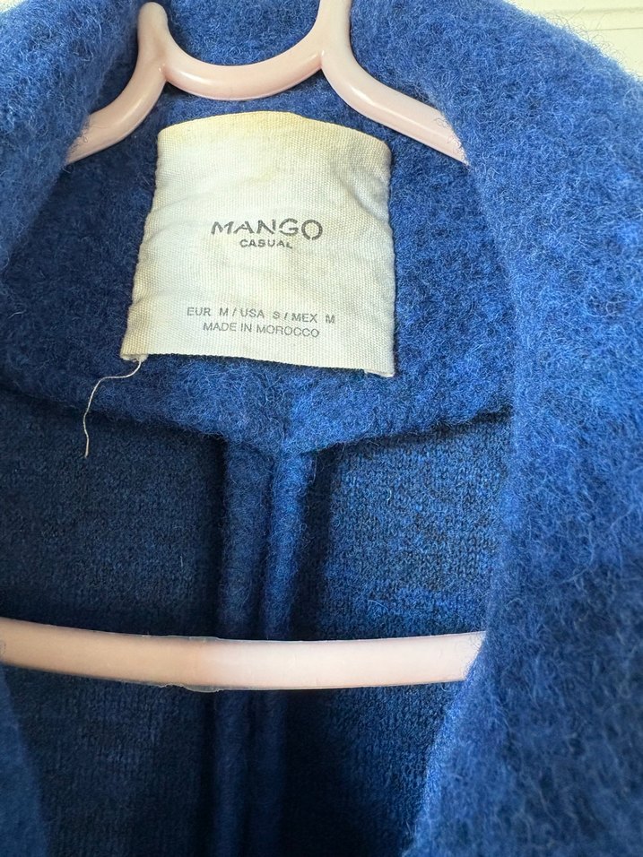 Çift Düğmeli Lacivert Kaban - Görsel 2