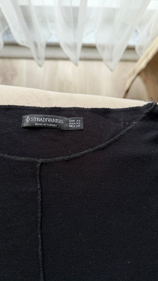 Siyah Kadın Uzun Kollu Basic bluz - Görsel 2