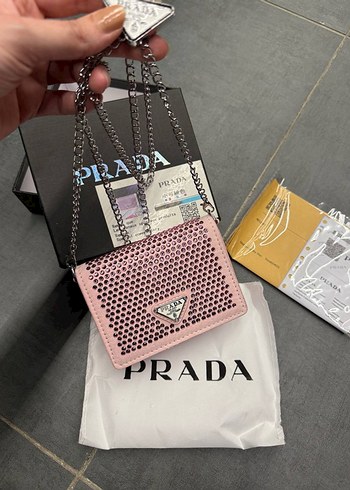 Prada Pembe Taşlı Kadın Çanta