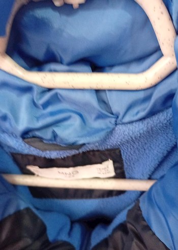 Erkek Çocuk Mavi Fermuarlı Kapüşonlu Mont - Görsel 5