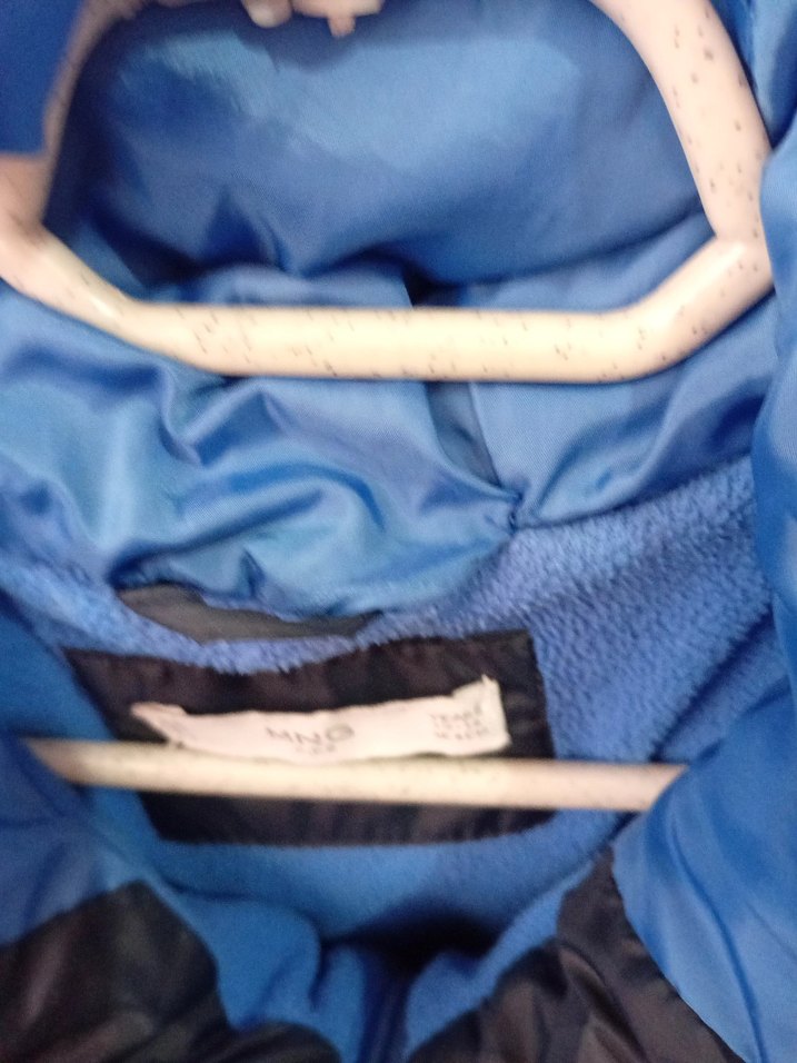 Erkek Çocuk Mavi Fermuarlı Kapüşonlu Mont - Görsel 5