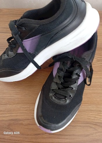 Mor Bağcıklı Spor Kadın Sneaker - Görsel 2