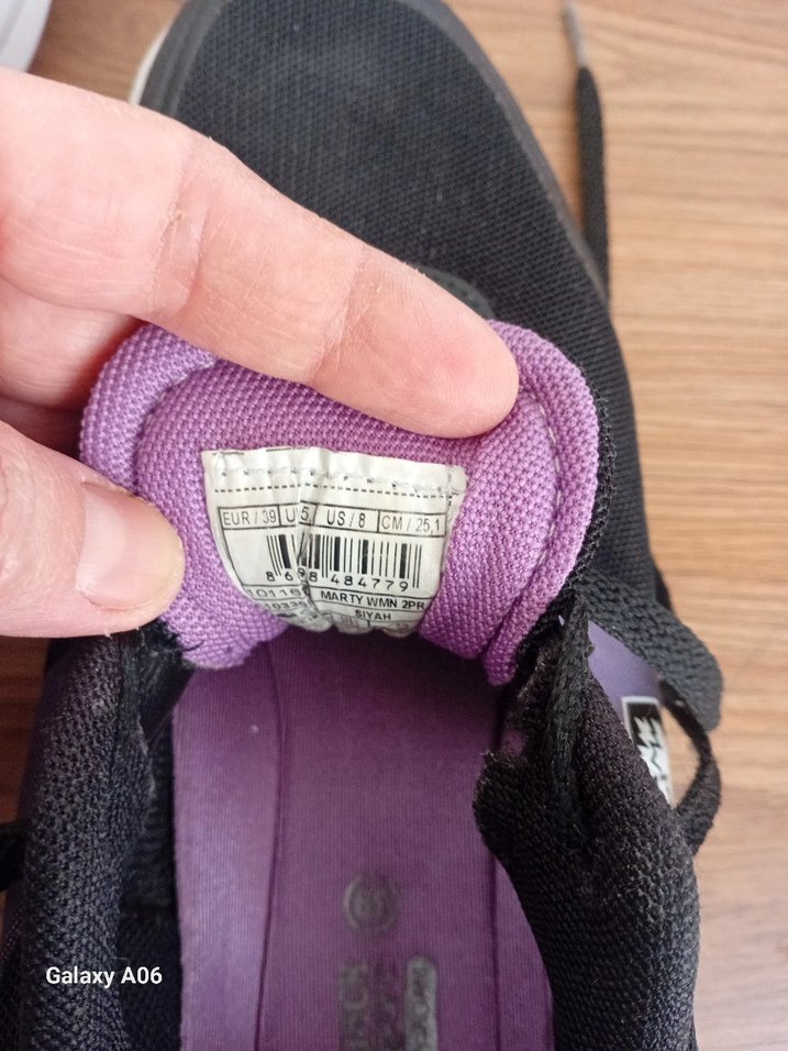 Mor Bağcıklı Spor Kadın Sneaker - Görsel 3