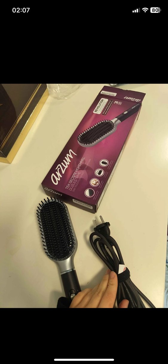 Elektrikli Saç Düzleştirici Tarak - Görsel 4