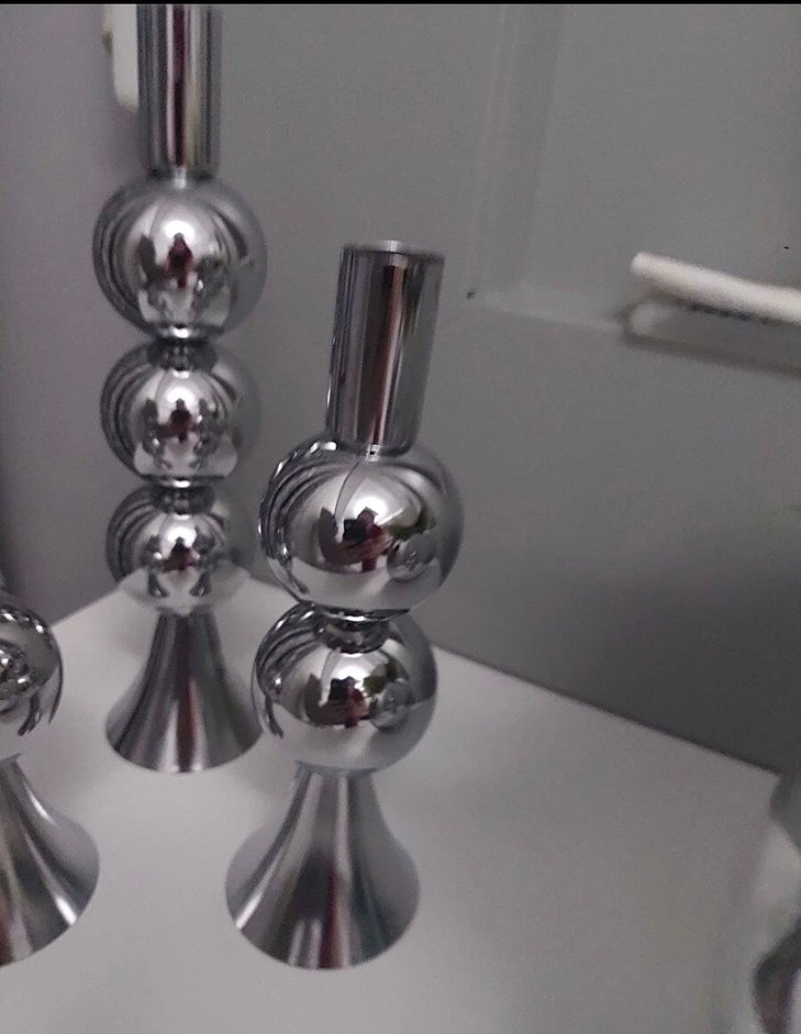 Gri Metal Mumluk Seti - Görsel 3