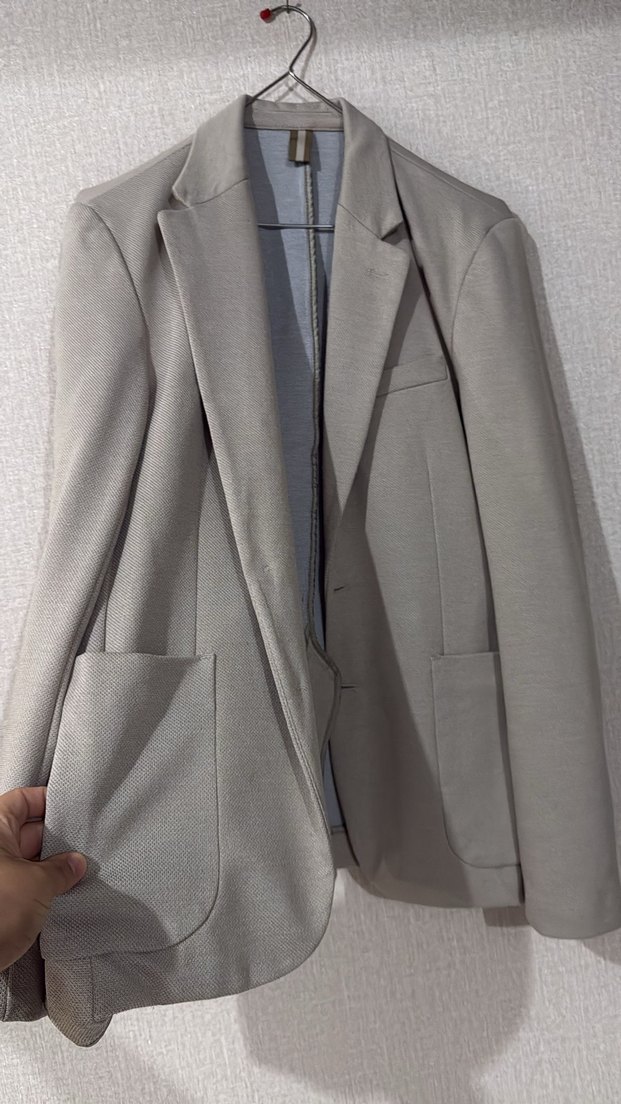 Krem Erkek Düğmeli Ceket - Görsel 2