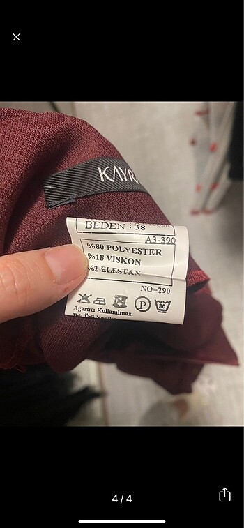 38 Beden bordo Renk Kayra şalvar