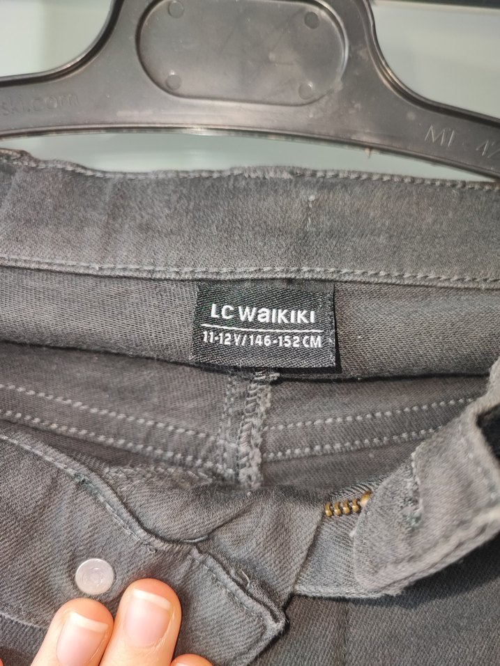 Gri Denim Pantolon 11-12 yaş. - Görsel 2