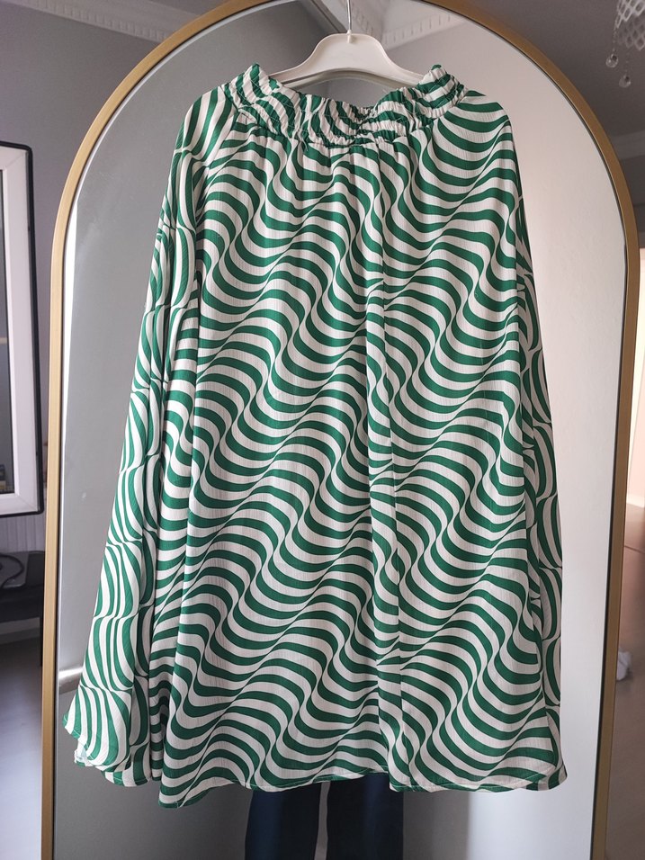 Yeşil Zebra Desenli  Etek - Görsel 2