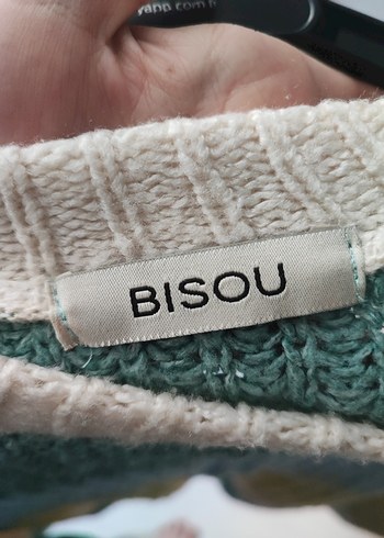 Rahat Kesim Bohem Çok Renkli Çizgili Örgü Kazak - Görsel 6