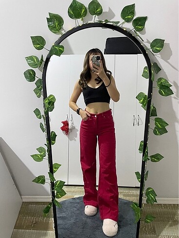 Wide leg kırmızı
