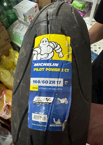 Michelin Pilot Power 2CT Motosiklet Lastiği 160/60 120/70 ZR17 - Görsel 2