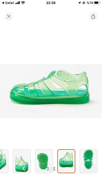 26 Beden yeşil Renk Hush puppies jelly sandalet