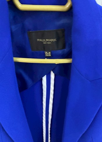 Paulmark Mavi Düğmeli Kadın Blazer Ceket