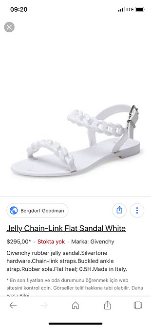 GIVENCHY Replika givenchy beyaz sandalet 