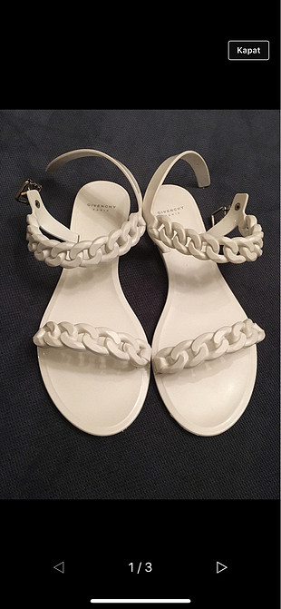 38 Beden beyaz Renk Replika givenchy beyaz sandalet 